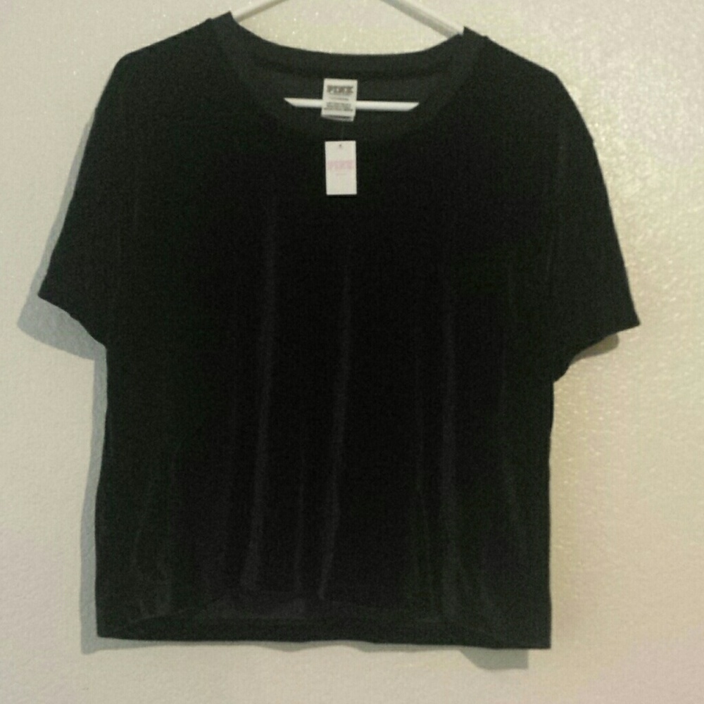 Pink Velvet Crop Top